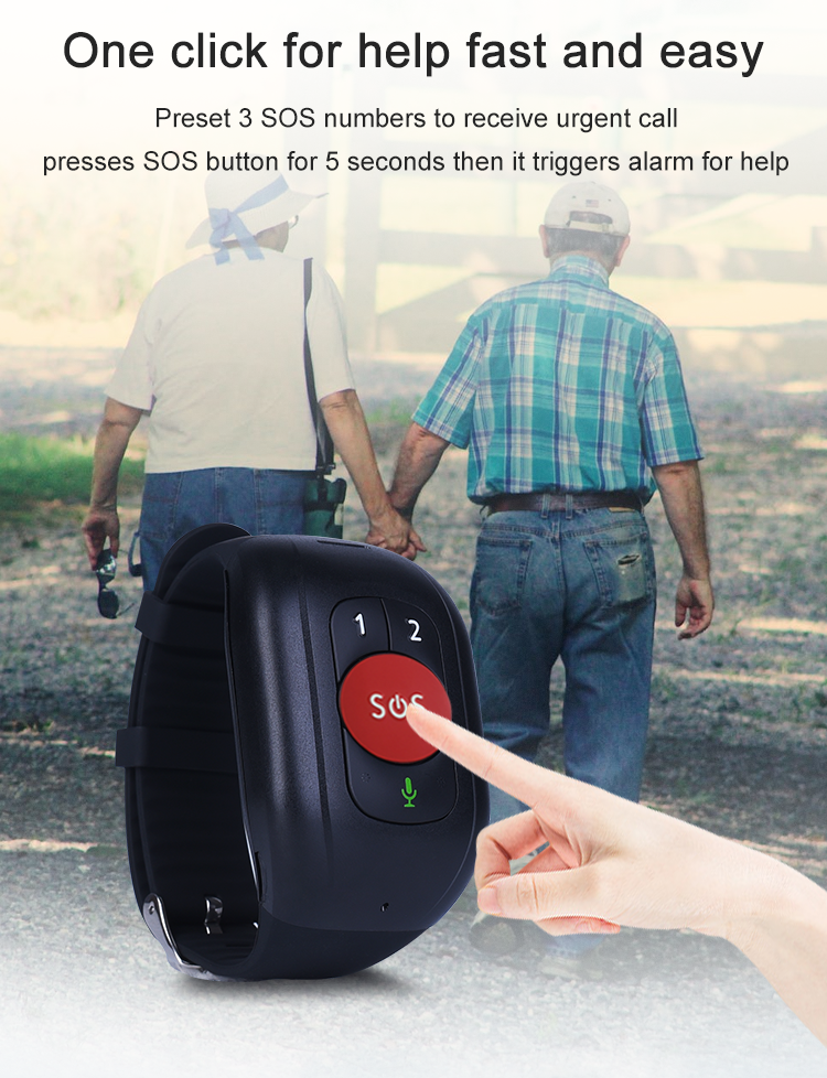 Elder 4G LTE GPS Tracker Brace - Fall Detection Watch 评论和价格