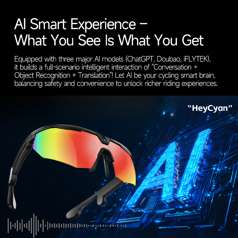 BT Cycling Sunglasses AI Voice - Smart Glasses Lens 评论和价格