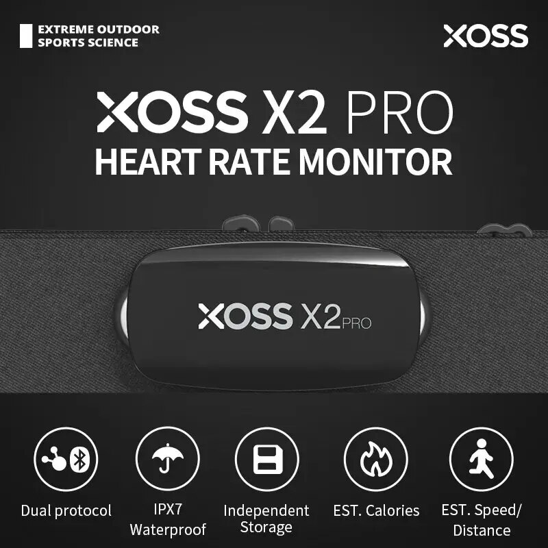 XOSS X2 Pro Chest Strap Heart  - Breath Rate Monitor 评论和价格