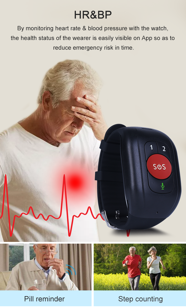 4G Smart GPS Tracker Watch for - Fall Detection Watch 评论和价格