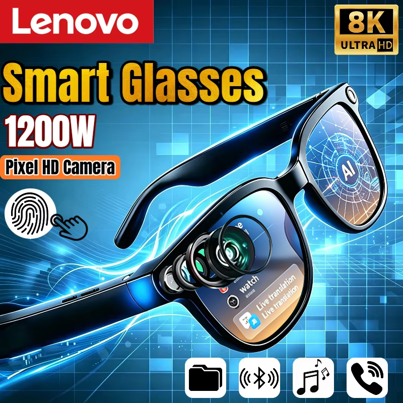 Lenovo AI Smart Glasses 8K Rem - Smart Glasses Lens 评论和价格