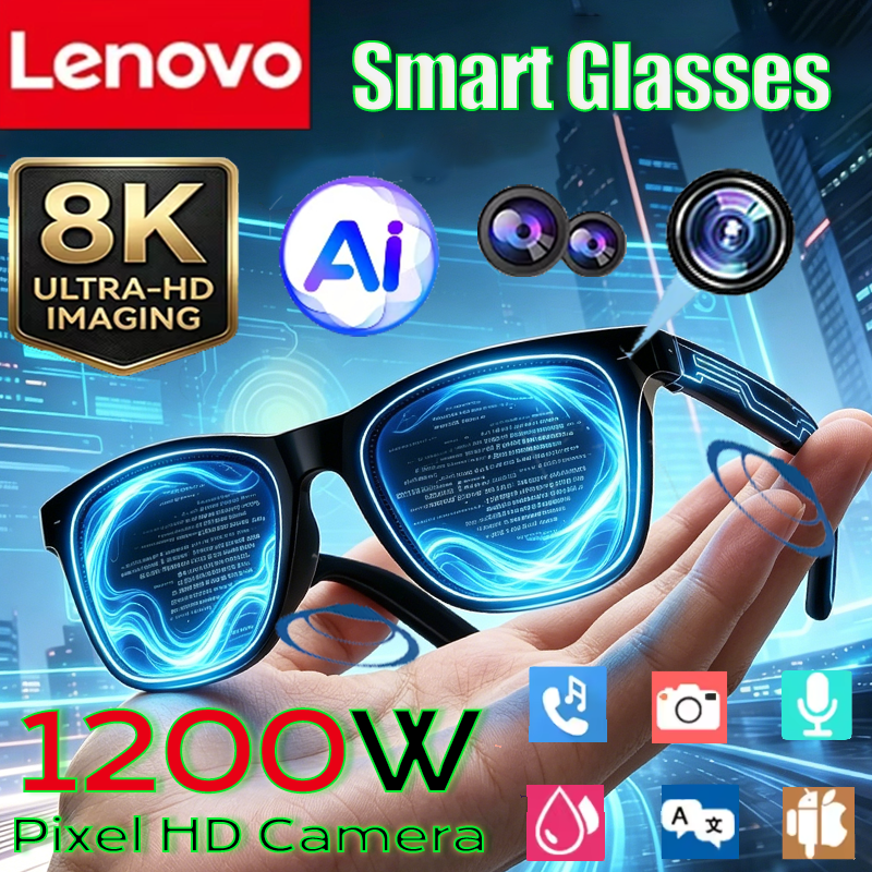Lenovo AI 8K Camera Sunglasses - Smart Glasses Lens 评论和价格
