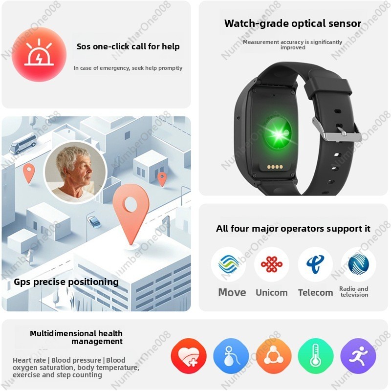 4G Smart Watch for Elderly, GP - Fall Detection Watch 评论和价格