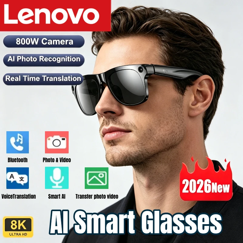 Lenovo AI Smart Glasses 8K HD  - Smart Glasses Lens 评论和价格
